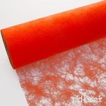 Deko AS GmbH Ruban de Table Orange Fluo sizo Flor – 20 cm – Rouleau 25 m – 60 137 – R 200 - B00BYO6TEM